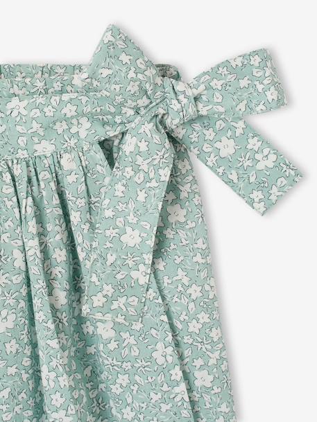 Jupe-short fille imprimée écru+vert d'eau 8 - vertbaudet enfant 