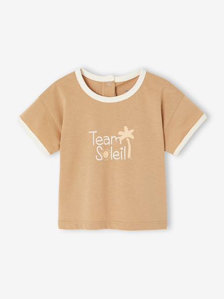 T-shirt bébé garçon en coton bio noix de pécan 2 - vertbaudet enfant 