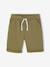 Bermuda garçon en molleton bleu chambray+kaki+marine grisé+noix de pécan 4 - vertbaudet enfant 