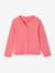 Gilet fille maille fine BASICS anthracite+beige chiné+bleu grisé+bois de rose+jaune+marine+rose bonbon+vanille+vert émeraude 24 - vertbaudet enfant 