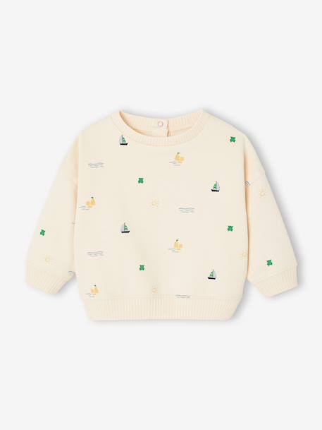 Bébé-Pull, gilet, sweat-Sweat bébé garçon fantaisie