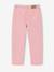 Pantalon mom fille brodé rose poudré+vert de gris 4 - vertbaudet enfant 