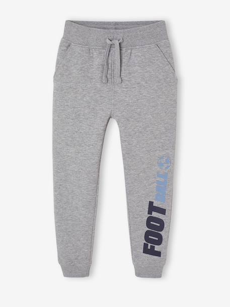 Jogging garçon maxi inscription sport anthracite+gris chiné+noisette 8 - vertbaudet enfant 