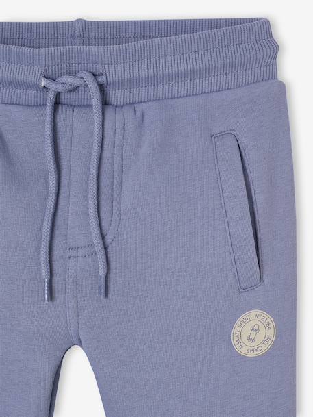 Pantalon jogging garçon en molleton bleu moyen+gris+gris moyen chiné+marine chiné+noir+noir chiné+ocre+rouge+vert sapin 3 - vertbaudet enfant 