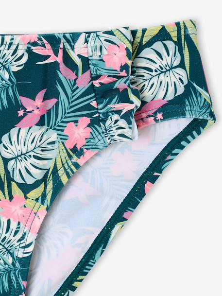 Maillot de bain 2 pièces imprimé fleuri rose pâle+vert imprimé 11 - vertbaudet enfant 