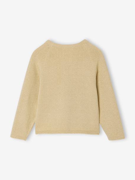 Gilet fille à volants cérémonie beige doré+écru+rose pâle+vert 2 - vertbaudet enfant 