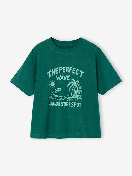 T-shirt garçon imprimé rouge+vert anglais 5 - vertbaudet enfant 
