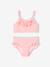 Maillot de bain fille 2 pièces rayé corail 1 - vertbaudet enfant 