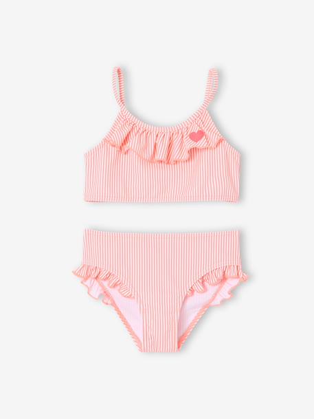 Fille-Maillot de bain fille 2 pièces rayé