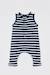 Combinaison rayée en coton bébé Marine deep/blanc 2 - vertbaudet enfant 