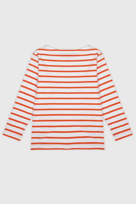 Marinière en coton léger enfant Blanc/delhi+Blanc/tigerlily 4 - vertbaudet enfant 