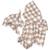 Lot de 2 langes minimax vichy caramel (140 x 100 m) Ecru, marron 2 - vertbaudet enfant 
