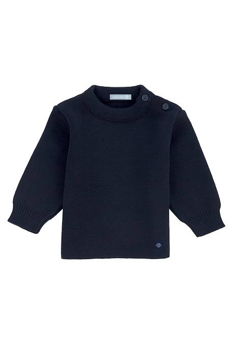 Pull marin uni  fouesnant bébé Navire+Reflet 1 - vertbaudet enfant 