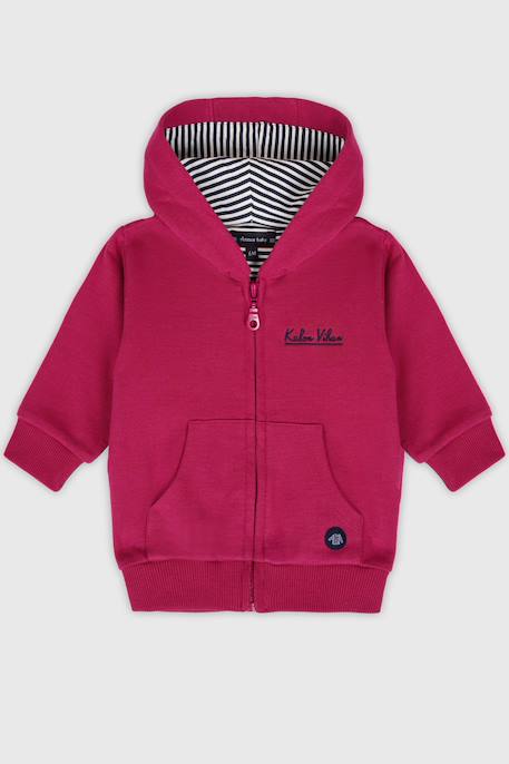 Sweat zippé en coton bébé Blue saphir+Dahlia+Delhi+Placid blue 6 - vertbaudet enfant 