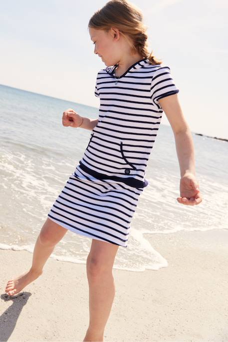 Fille-Robe en coton épais  balancelle enfant