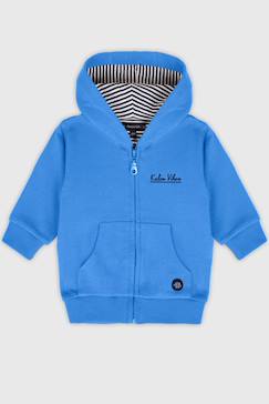 -Sweat zippé en coton bébé