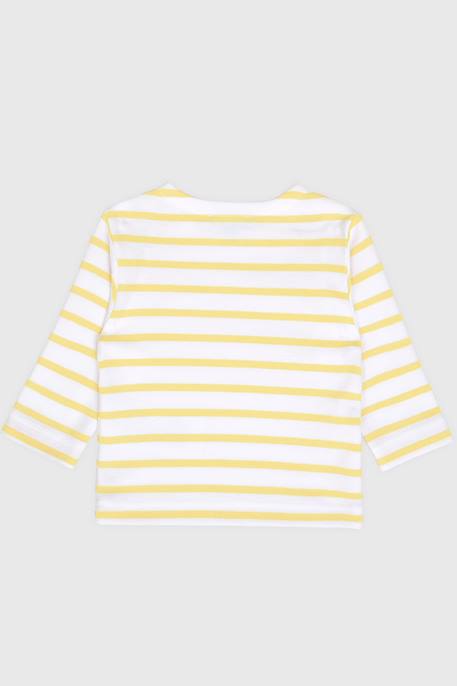 Marinière en coton épais bébé Azalea/admiral+Blanc/citronella+Blanc/orange armor+Blanc/pêche+Flamingo plume/scooter 4 - vertbaudet enfant 