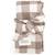 Lot de 2 langes minimax vichy caramel (140 x 100 m) Ecru, marron 1 - vertbaudet enfant 