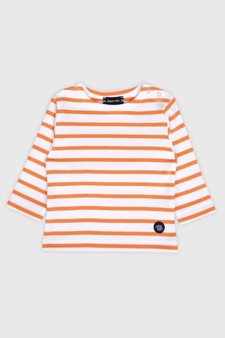 Marinière en coton épais bébé Azalea/admiral+Blanc/citronella+Blanc/orange armor+Blanc/pêche+Flamingo plume/scooter 7 - vertbaudet enfant 