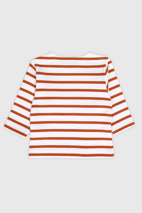 Marinière en coton épais bébé Azalea/admiral+Blanc/citronella+Blanc/orange armor+Blanc/pêche+Flamingo plume/scooter 6 - vertbaudet enfant 
