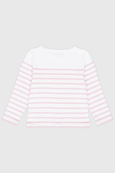 Marinière en coton épais enfant Blanc/fairytale 2 - vertbaudet enfant 