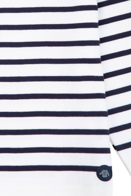 Marinière col bateau en coton amiral enfant Blanc/braise+Blanc/navire+Navire/blanc+Navire/braise 6 - vertbaudet enfant 