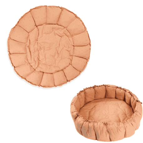 Tapis d'éveil & sac à jouets 3 en 1 bloom en coton Beige+Jaune moutarde+Marron foncé+Noir & Blanc+Rose+Vert 25 - vertbaudet enfant 