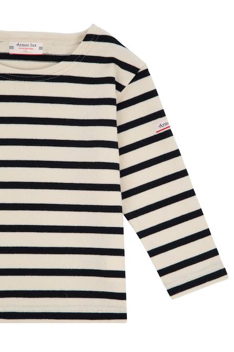Marinière en coton équitable erwann enfant Nature/rich navy+Rich navy/nature 3 - vertbaudet enfant 