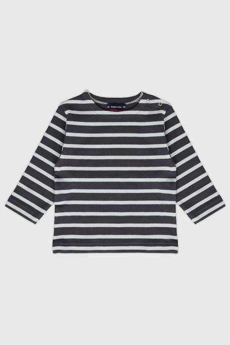Marinière col bateau en coton loctudy bébé Blanc/braise+Blanc/etoile+Blanc/navire+Lupin/scotch+Marine deep/winterblue+Navire/blanc+Navire/braise+Navire/nature+Nine iron/gris chiné clair 22 - vertbaudet enfant 