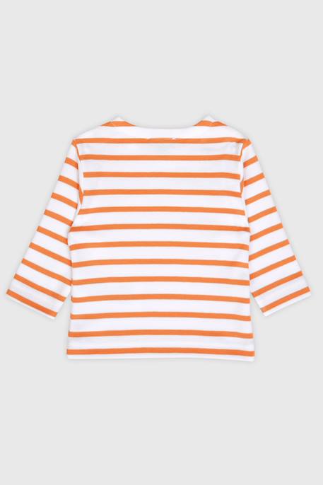 Marinière en coton épais bébé Azalea/admiral+Blanc/citronella+Blanc/orange armor+Blanc/pêche+Flamingo plume/scooter 8 - vertbaudet enfant 
