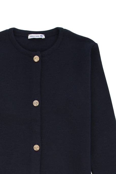 Cardigan Garçon Royal Mer Bretagne - Bleu Marine, Boutons Dorés - Taille 2T - Occasion Très Bon état