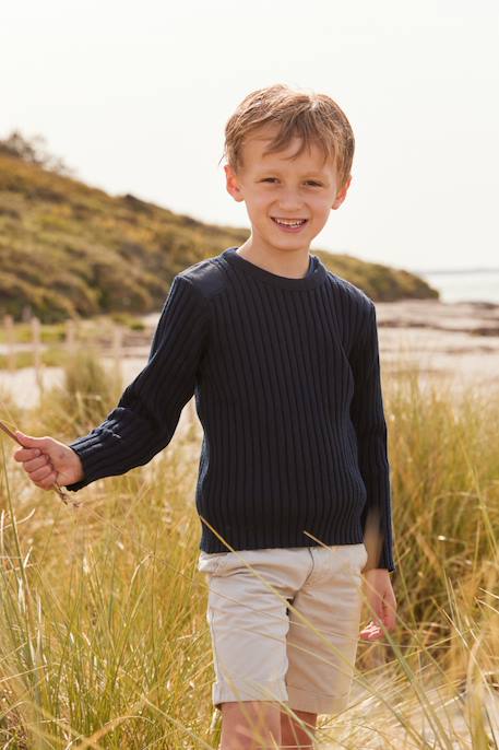 Garçon-Pull, gilet, sweat-Pull-Pull marin en laine binic enfant