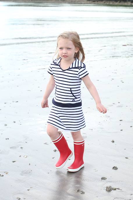 Robe en coton épais  balancelle enfant Blanc/navire 4 - vertbaudet enfant 
