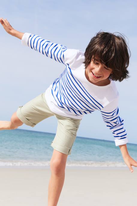 Marinière col bateau en coton amiral enfant Blanc/braise+Blanc/etoile+Blanc/navire+Navire/blanc+Navire/braise 7 - vertbaudet enfant 
