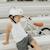 Casque de vélo abs pour enfants de 3 à 7 ans protection Blanc+Bleu marine+Chrome+Crème+Menthe+Noir+Rayures+Rose+Rouge+Vert foncé 8 - vertbaudet enfant 