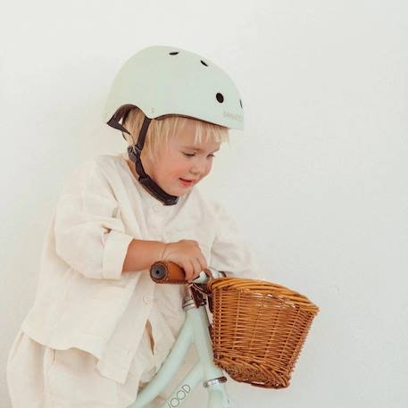 Casque de vélo abs pour enfants de 3 à 7 ans protection Blanc+Bleu marine+Chrome+Crème+Menthe+Noir+Rayures+Rose+Rouge+Vert foncé 14 - vertbaudet enfant 