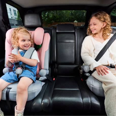 Siège auto 3-en-1 universel Gris+Noir+Rosa 2 - vertbaudet enfant 