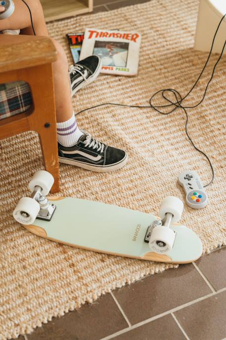 Skateboard en érable canadien pour enfants de 3 ans et plus Blanc+Bois+Crème+Marine+Menthe+Rose+Rouge+Vert 26 - vertbaudet enfant 