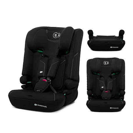 Siège auto Kinderkraft I-COMFY i-Size 76-150 cm évolutif 3 en 1 sans isofix Noir Gris+Noir+Rosa 7 - vertbaudet enfant 