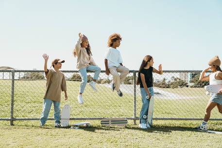 Skateboard en érable canadien pour enfants de 3 ans et plus Blanc+Bois+Crème+Marine+Menthe+Rose+Rouge+Vert 2 - vertbaudet enfant 