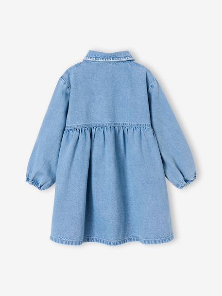 Robe fille en denim double stone 4 - vertbaudet enfant 