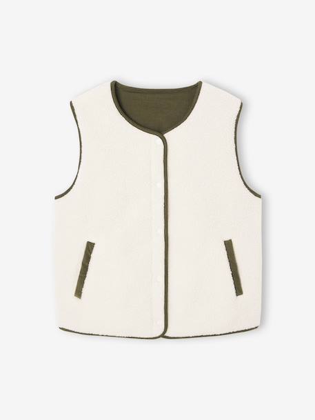 Gilet femme sans manches réversible capsule famille écru 8 - vertbaudet enfant 