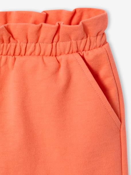 Lot de 2 shorts fille molleton léger mandarine+marine+vert d'eau 6 - vertbaudet enfant 