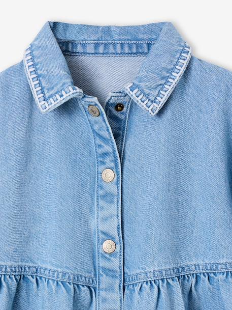 Robe fille en denim double stone 5 - vertbaudet enfant 