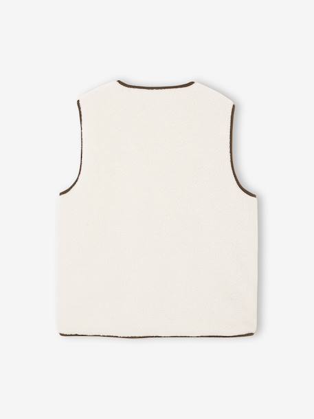 Gilet homme sans manches réversible capsule famille écru 4 - vertbaudet enfant 