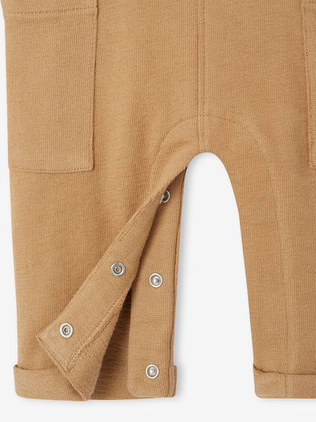 Salopette bébé en molleton taupe 5 - vertbaudet enfant 