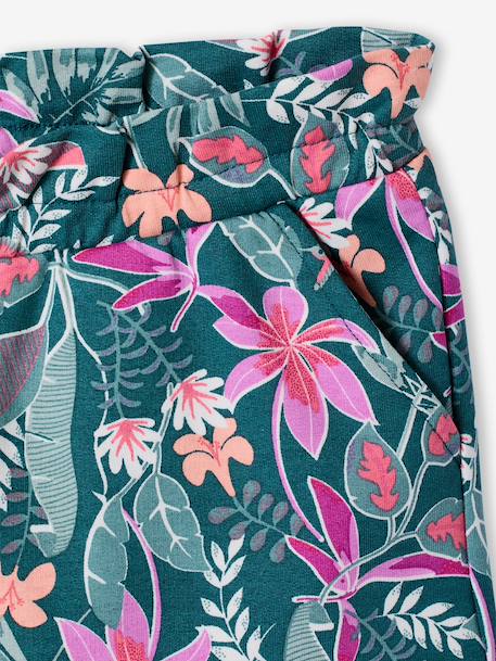 Lot de 2 shorts fille molleton léger mandarine+marine+vert d'eau 7 - vertbaudet enfant 