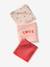 Lot 3 langes en gaze de coton MON COEUR rose imprimé 3 - vertbaudet enfant 