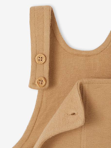 Salopette bébé en molleton taupe 3 - vertbaudet enfant 
