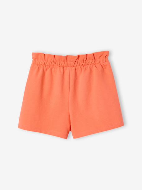 Lot de 2 shorts fille molleton léger mandarine+marine+vert d'eau 4 - vertbaudet enfant 